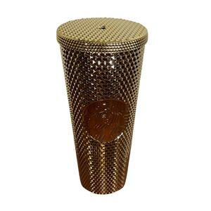 Starbucks 2022 | Christmas | Gold Bling | Venti | Studded Tumbler | Cold Cup